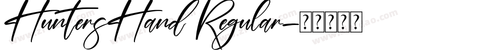 HuntersHand Regular字体转换